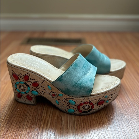 Bruno Magli Couture Wedge Sandals - Picture 2 of 7